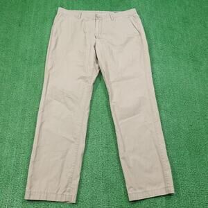 Bonobos Chino Pants Mens 35x32 Khaki Straight Fit Cotton Casual Flat Front